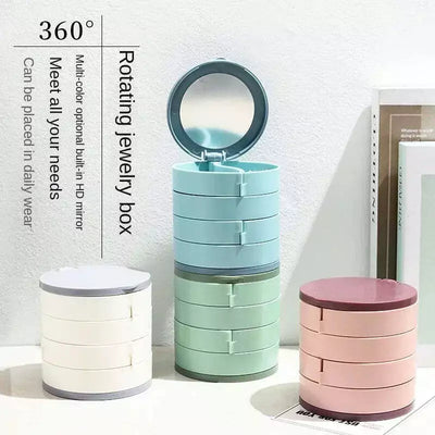 360 Degrees Rotating Jewelry Box