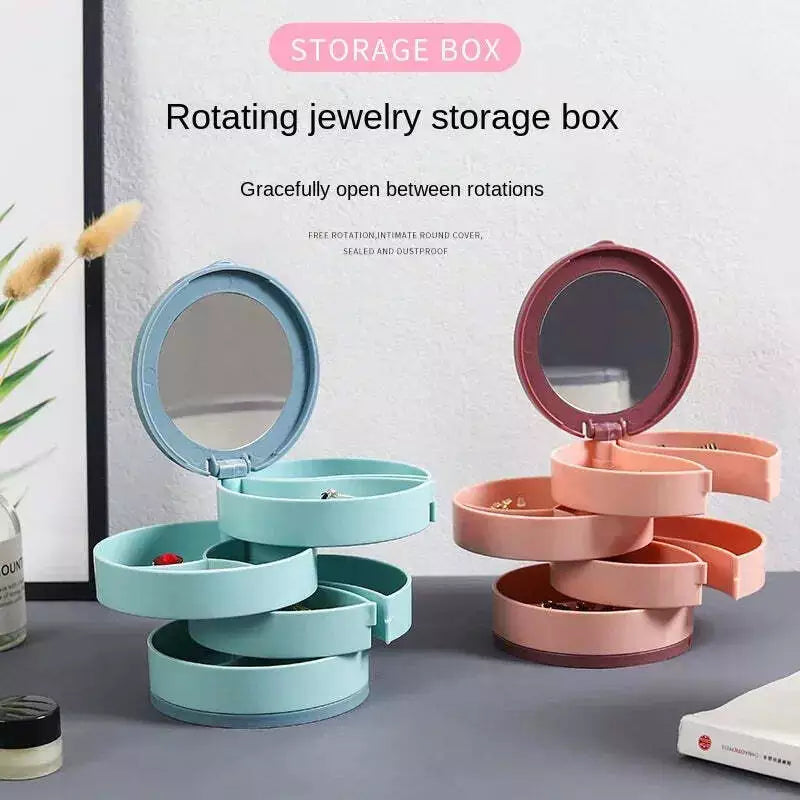 360 Degrees Rotating Jewelry Box