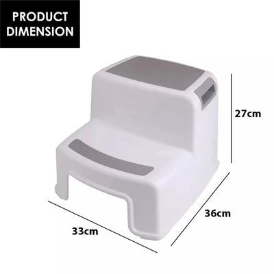 Double step stool for multiple usage