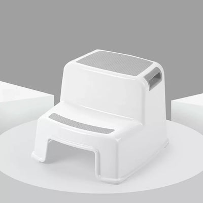 Double step stool for multiple usage