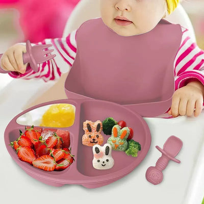 Set of 8 Silicone Baby Feeding