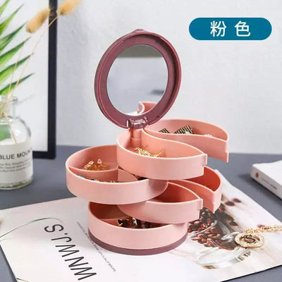 360 Degrees Rotating Jewelry Box